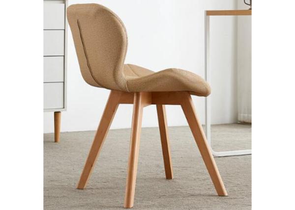 Buy cheap Hotel Beech Wood Leg Dining Chair No Folded With Non Slip Pad from wholesalers