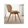 Buy cheap Hotel Beech Wood Leg Dining Chair No Folded With Non Slip Pad from wholesalers