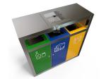 36L Outdoor Wooden Trash Can