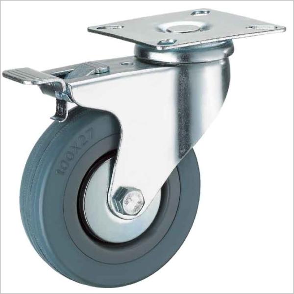 Buy cheap locking wheels small caster rubber casters furnture castors 5 in from wholesalers