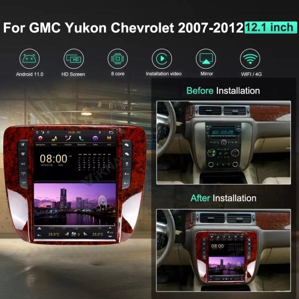Buy cheap 2din Android Chevrolet Car Radio GMC Yukon Tahoe Head Unit 4G Network from wholesalers