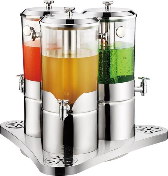 Buy cheap Stainless steel juice dispenser for three tank from wholesalers