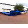 Buy cheap Tri Axle Front Loading Low Bed Semi Trailer Gooseneck Hydraulic Detachable Type from wholesalers