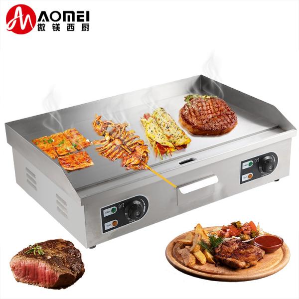 Buy cheap 8mm Thickness Commercial Kitchen Stainless Steel Flat Top Griddle Grill for Restaurant from wholesalers