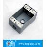 Buy cheap Weatherproof Electrical Boxes 3 Holes / 5 Holes Single Gang Outlet Boxes Die Cast Metal from wholesalers