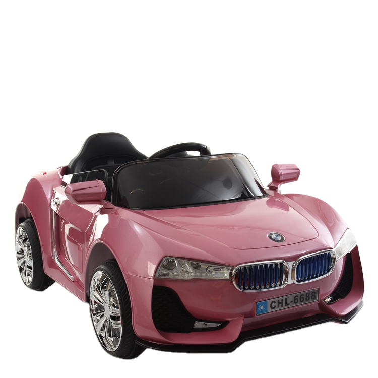 Sky Blue Princess Pink Children's Electric Car with Battery Power and Remote Control