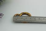 Factory Outlets Handbag Hardware Metal Spring O Ring Buckle Key chain In Gold