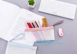 Translucent Zipper Lock TPU Pencil Bag / Pencil Case, vinyl TPU pencil case bag