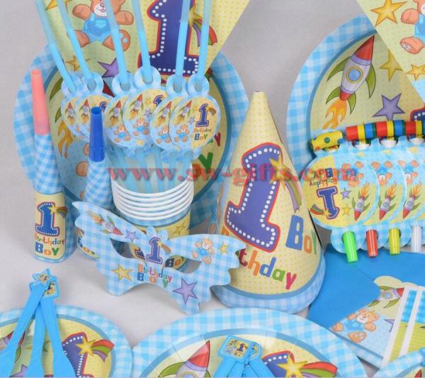 Buy cheap Boy first birthday Rocket bear birthday Kids Birthday Decoration Set Baby Birthday Party pack from wholesalers