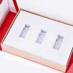 custom box packaging double door design magnetic closure paper gift lip gloss