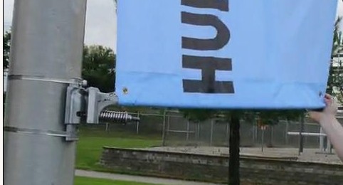 banner saver moving in the window 