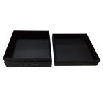 Rectangle Shaped Paper Packaging Box 2 Piece Gift Boxes With Lids Silver Logo