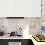 Self Adhesive Tile Wallpaper Waterproof Tile Pattern Wallpaper For Kitchen wall