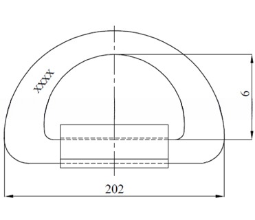DNV GL Certified Galvanized Heavy Duty 50 Ton Container Lashing Forged D Ring with Clamp M.B.L 500KN