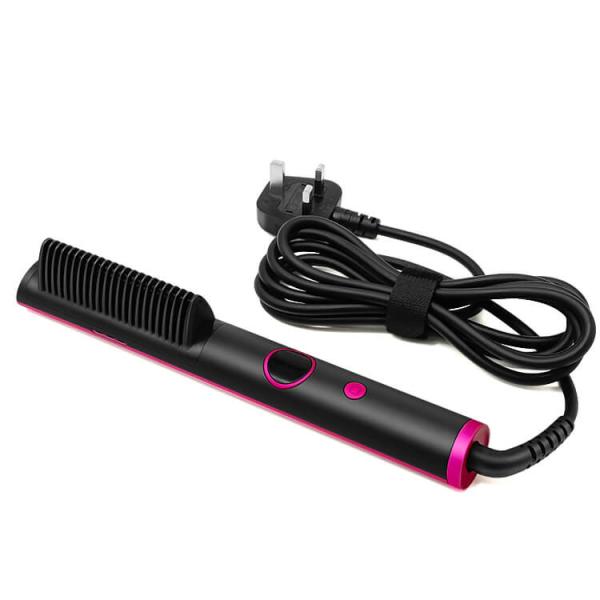Buy cheap Negative Ions Electric Hair Brush Anti Scald Hair Straightener Brush from wholesalers
