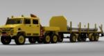136 KW Transport Semi Trailer Pipeline Repair Vehicle Maintenance Underground
