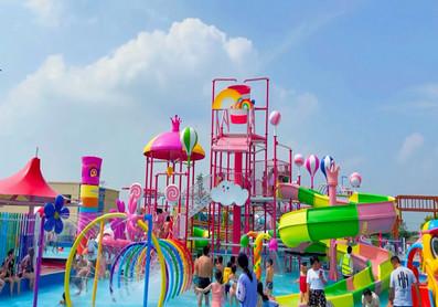 Buy cheap Candy Style Fiberglass Aqua Playground Park for Teenager Interactive Family from wholesalers