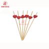 Buy cheap Colorful Heart Head 18cm Bamboo Food Picks For Fruit from wholesalers