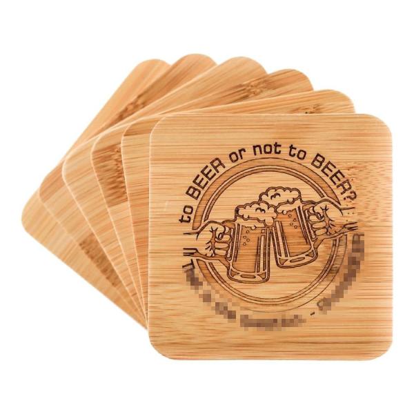 Buy cheap square shape drink coaster set cheap beer coaster for hot selling and wholesale price from wholesalers