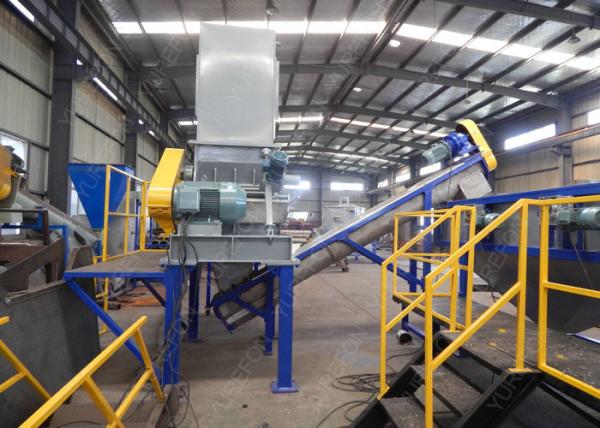 High Automatic Plastic Washing Recycling Machine , 1500 Kg / H Plastic Bag