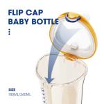 Fast Medium Slow Flow Breastfeeding Bottles PPSU Flip Cap 240ml For Newborns