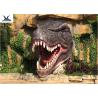 Buy cheap Jurassic Theme Park Life Size Fiberglass Animals Decorative Resin Dinosaur Head Statues from wholesalers