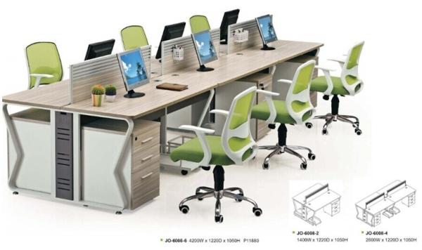 Buy cheap modern six seater workstation office furniture factory for Europe market,#JO-6008-6 from wholesalers