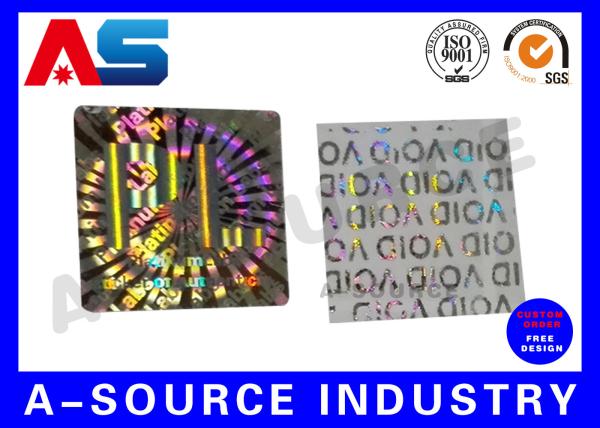 Buy cheap Large 2d Hologram Void Custom Holographic Stickers Printing Maker 20 x 20mm from wholesalers
