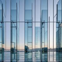 Buy cheap 3mm-5mm Aluminium Frame Curtain Wall Sound Insulation 30DB-45DB product