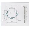 Buy cheap Low Carbon Steel Plant Support Posts 1.5mm 8FT Environmental Friendly from wholesalers