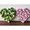 Buy cheap Circle Heart Shaped Wool Felt Balls , 10 Cm Coloured Felt Balls 1-3mm Thickness from wholesalers