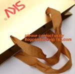 recycle custom full color luxury paper carrier bag,Luxury brown kraft paper bag