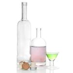 Buy cheap Recycled Glass 700ml Spirit Bottles Round Flint Empty Liquor Bottles from wholesalers