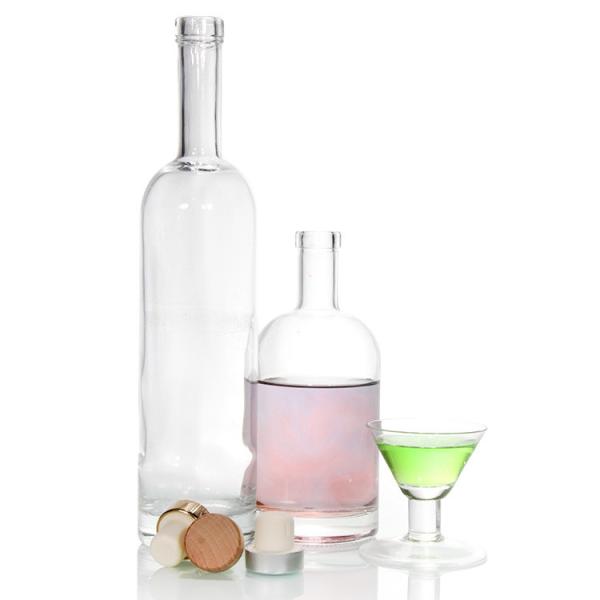 Buy cheap Recycled Glass 700ml Spirit Bottles Round Flint Empty Liquor Bottles from wholesalers