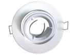Aluminium GU10 G5.3 Centre Tilt Twist Lock Downlight Gimble - White Color