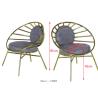 Buy cheap 81cm 49cm Faux Leather Upholstered Dining Chairs from wholesalers