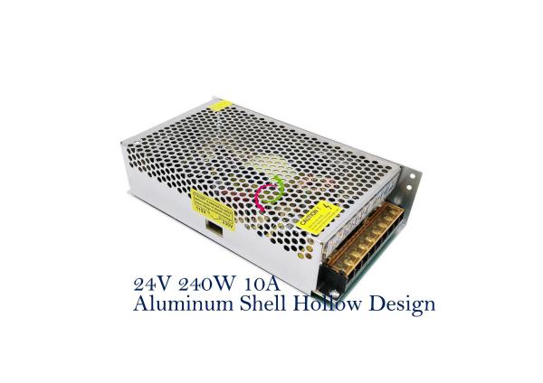 Aluminum 10A 240W 12V Power Supply IP20 Strips Light Module Underground Light