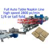 Buy cheap Tall Fold Napkin Making Machine Fully Automatic Transfer To Wrapper Machine from wholesalers