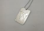 Printing Business Promotional Soft Enamel Army Dog Tags Stainless Steel Material