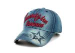 6 Panel Denim Baseball Cap Lemon Color 3D Embroidery Logo Fashion Style For