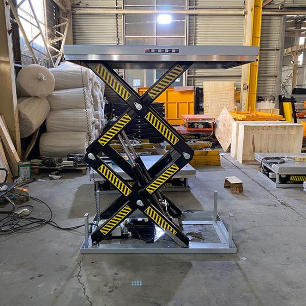 1m Double Scissor Lift Tables 4 Ton Hydraulic Large Platform 2.5mx0.85m