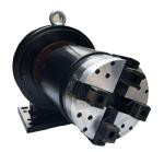 Medium Solid Power Lathe Chuck , Lever Type Four Jaw Lathe Chuck