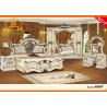 Buy cheap New fashioned real leather Romantic style 5-star hotel king expensive cheap antique antique reproduction bedroom sets from wholesalers