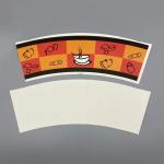 Raw Material PE Coated Paper Cup Fan Oilproof Customized colors