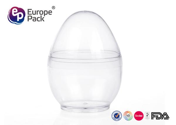 Buy cheap Disposable Plastic Dessert Cup Dia 7.4Cm And Height 10Cm Egg Shape Container from wholesalers