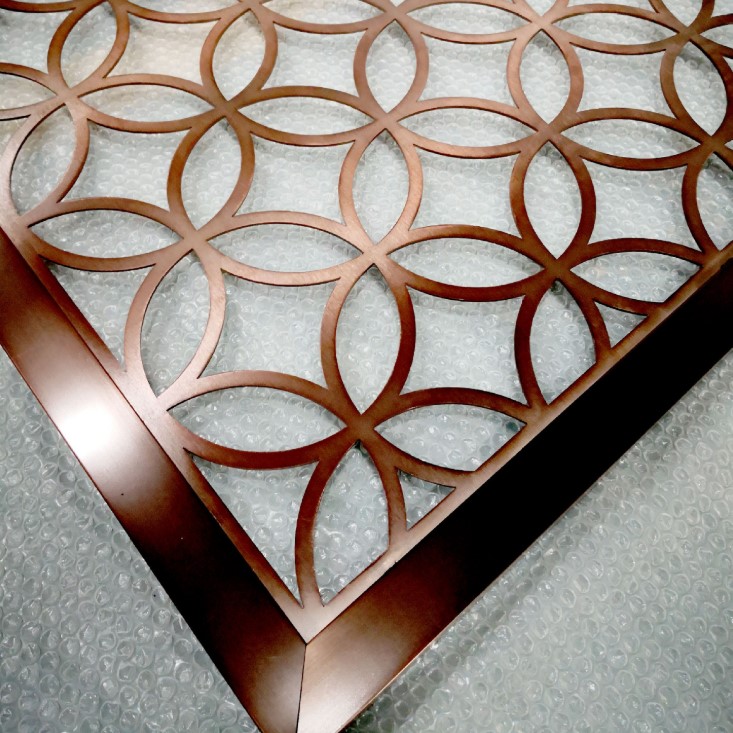 Movable Laser Cut Home Decorative Room Dividers Exhibition Grille Panel