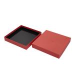Custom Red Lid And Base Shoulder Neck Box T Shirt Clothes Scarf Packaging