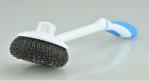 AISI 410 Stainless Steel Scrubber With Handle Removal Of Stubborn Stains