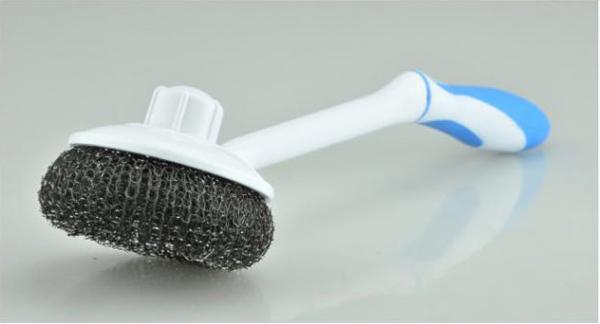 Buy cheap AISI 410 Stainless Steel Scrubber With Handle Removal Of Stubborn Stains from wholesalers