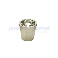 Buy cheap Delicate Mushroom Drawer Knob 1 1/4 Inch Polished Chrome For Wardrobe product